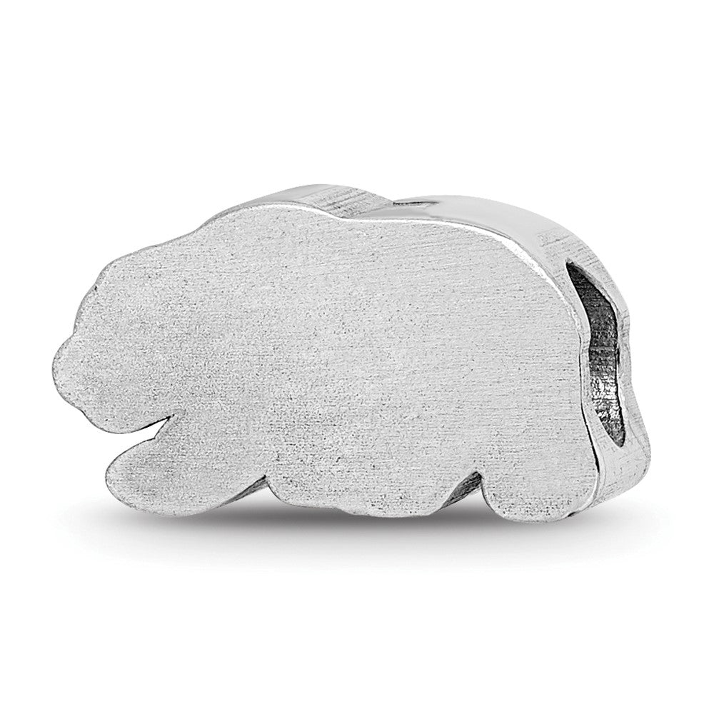 Sterling Silver Rhod-Pltd Logoart U. of California Berkeley Enamel Bead