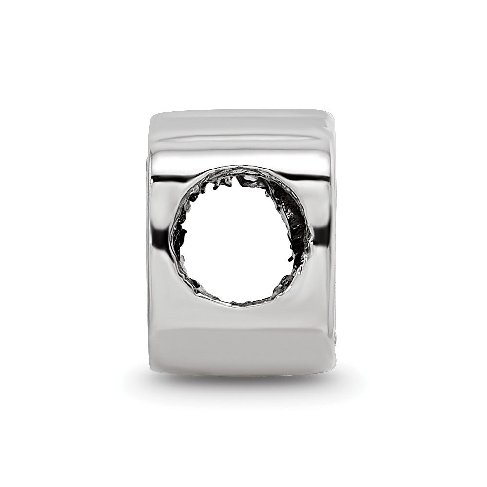 Sterling Silver Rhod-Pltd Logoart U. of Florida Gator Enamel Logo Bead