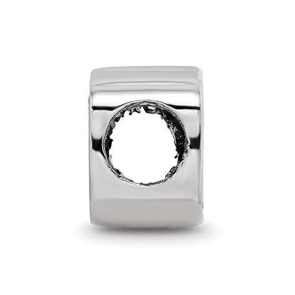 Sterling Silver Rhod-Pltd Logoart U. of Florida Gator Enamel Logo Bead