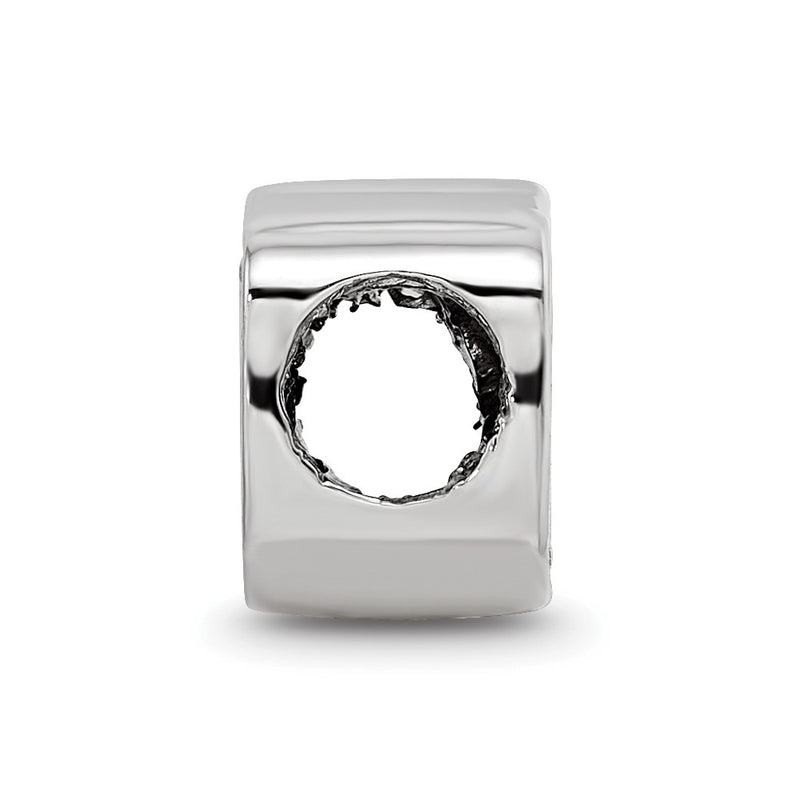Sterling Silver Rhod-Pltd Logoart U. of Florida Gator Enamel Logo Bead
