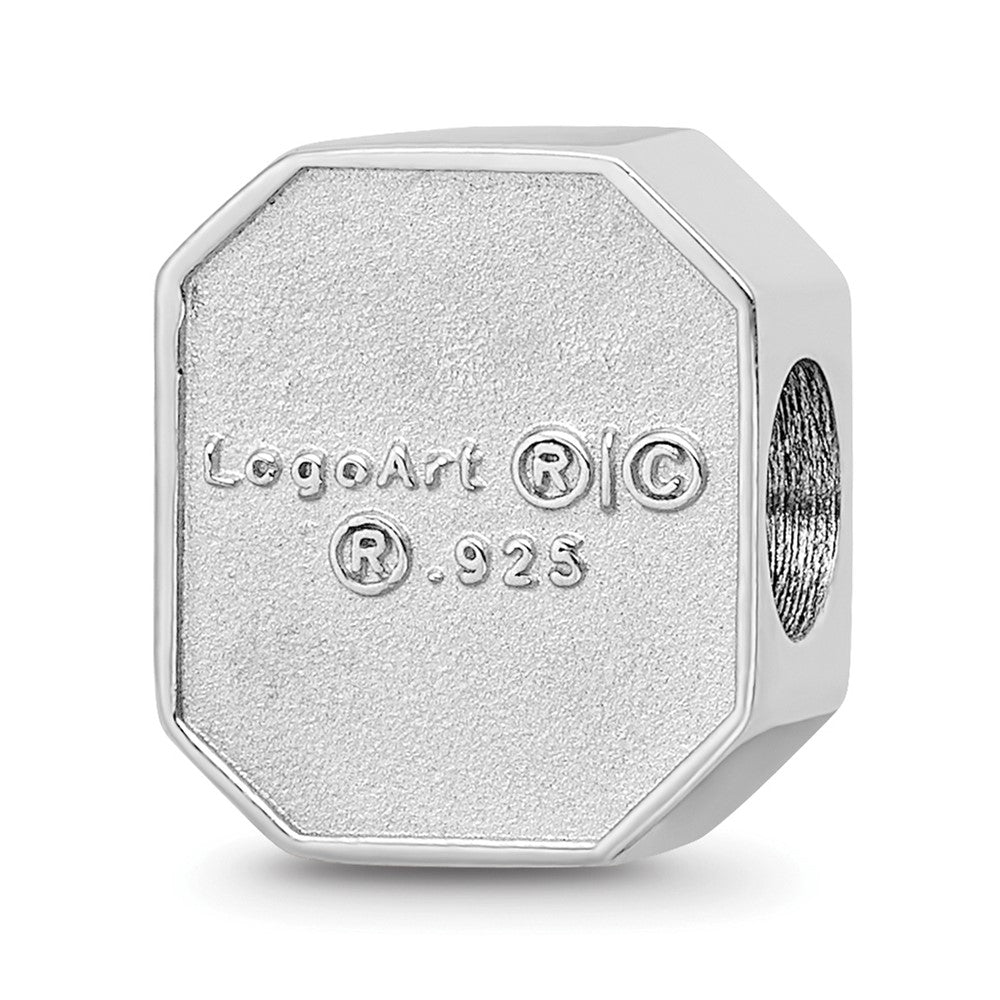 Sterling Silver Rhod-Pltd Logoart U. of South Carolina Enamel Bead
