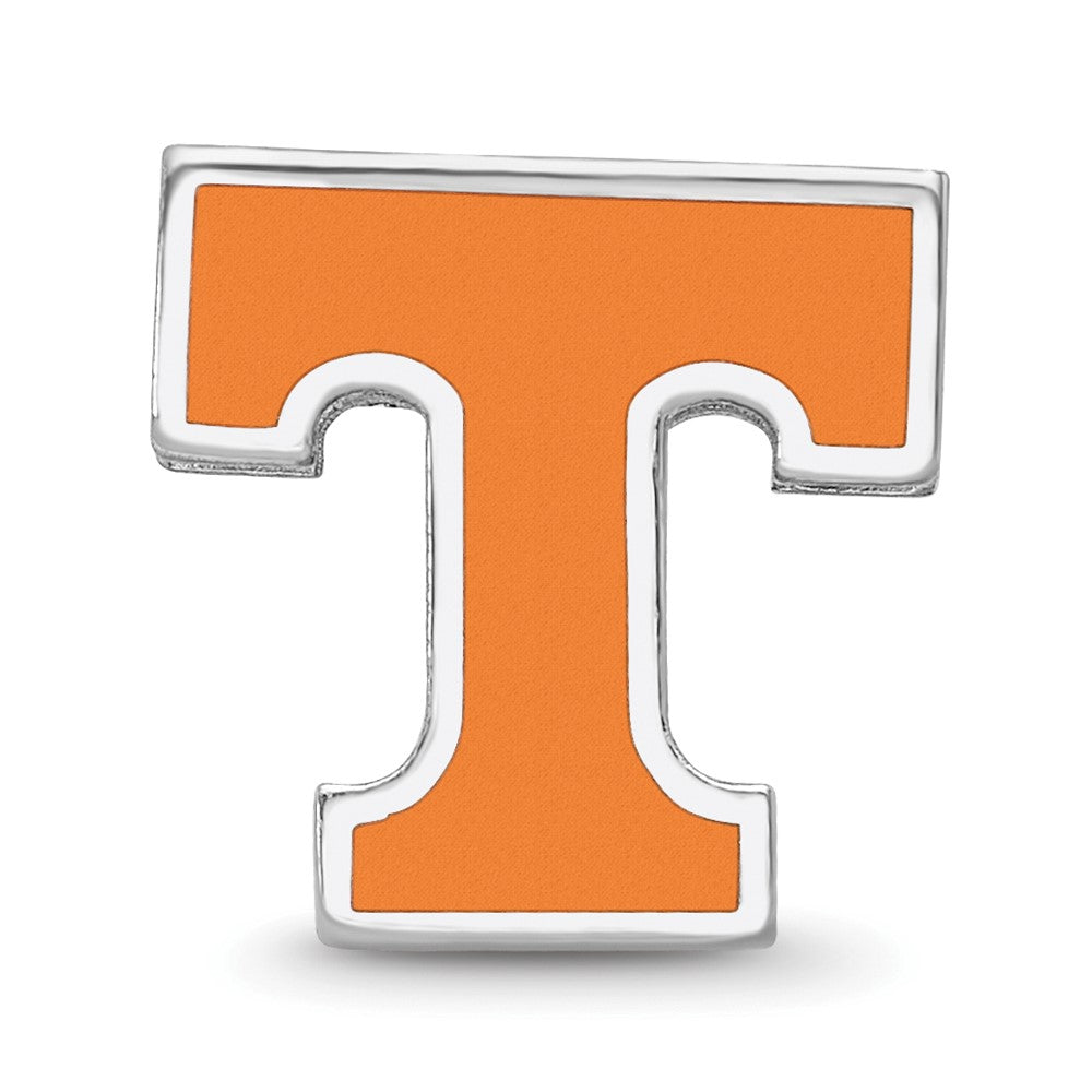Sterling Silver Rhod-Pltd Logoart U. of Tennessee Enameled Bead