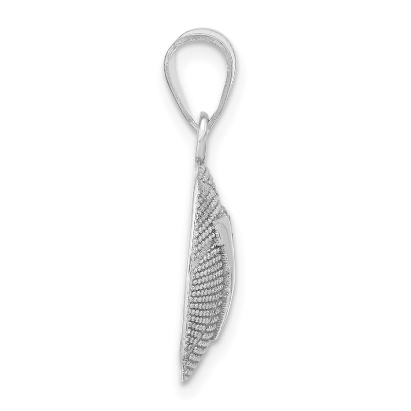 Sterling Silver Rhodium Plated Logoart University Of Virginia Basketball Pendant