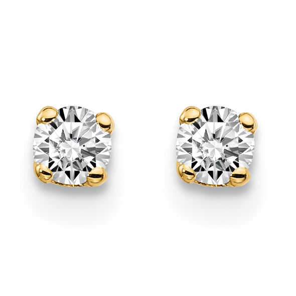 14ky .15ct. I2 K L Diamond Stud Push on Post Earrings