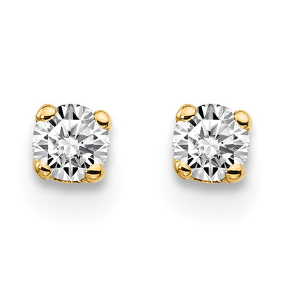 14ky .15ct. I2 K L Diamond Stud Push on Post Earrings