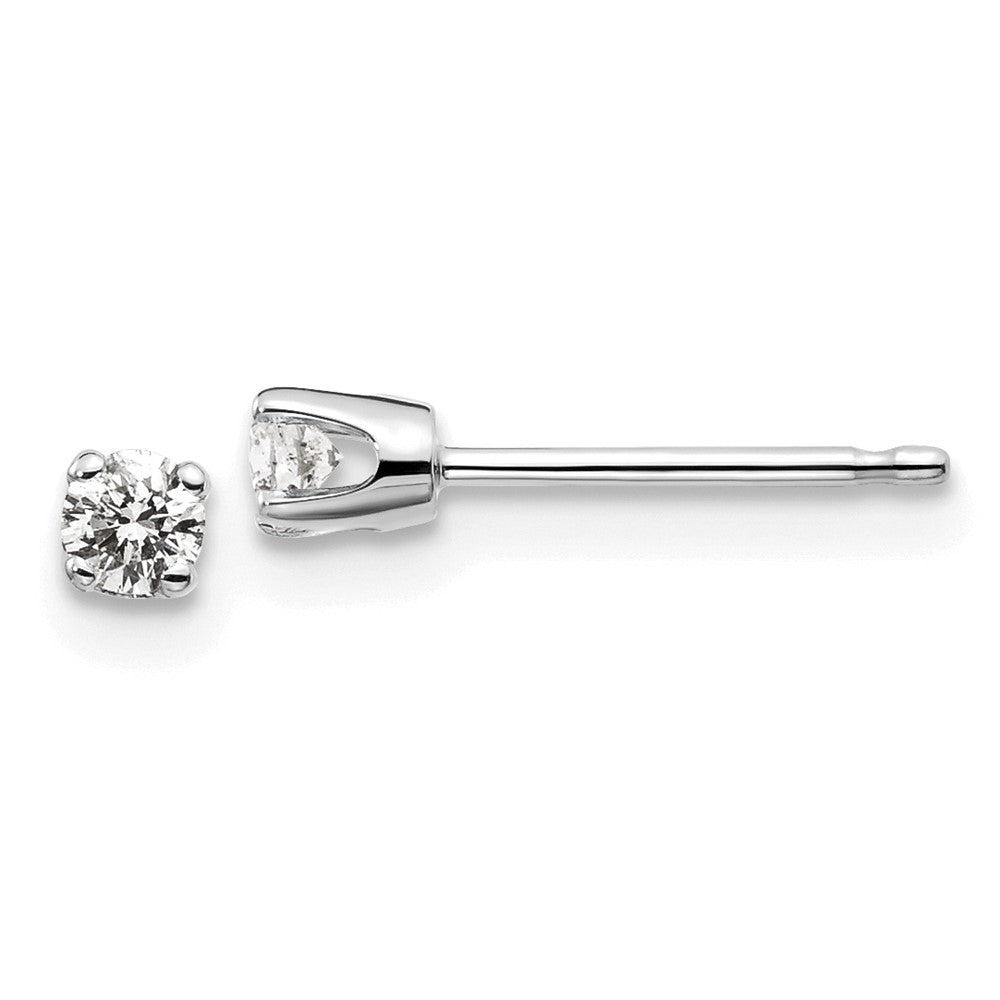 14kw .15ct I2 K L Diamond Stud Push on Post Earrings