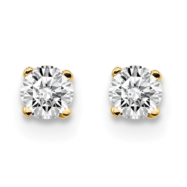 14ky .20ct. I2 K L Diamond Stud Push on Post Earrings