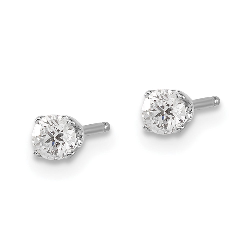 14kw .25ct I2 K L Diamond Stud Push on Post Earrings