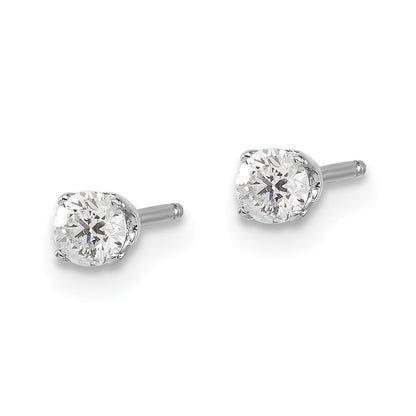 14kw .25ct I2 K L Diamond Stud Push on Post Earrings