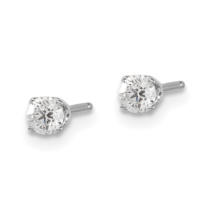 14kw .25ct I2 K L Diamond Stud Push on Post Earrings