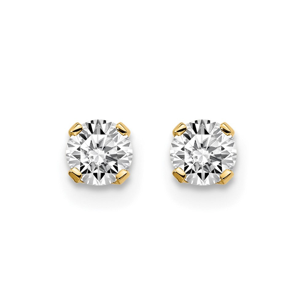 14ky .30ct. I2 K L Diamond Stud Push on Post Earrings