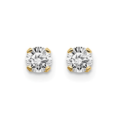 14ky .30ct. I2 K L Diamond Stud Push on Post Earrings