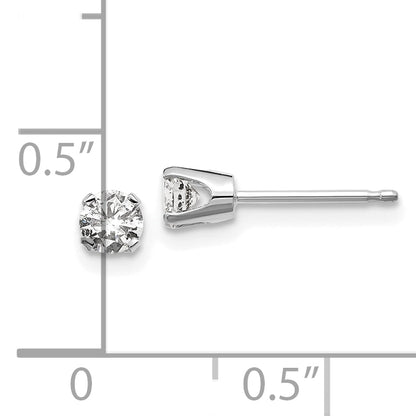 14kw .30ct I2 K L Diamond Stud Push on Post Earrings