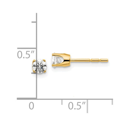 14ky .40ct. I2 K L Diamond Stud Push on Post Earrings