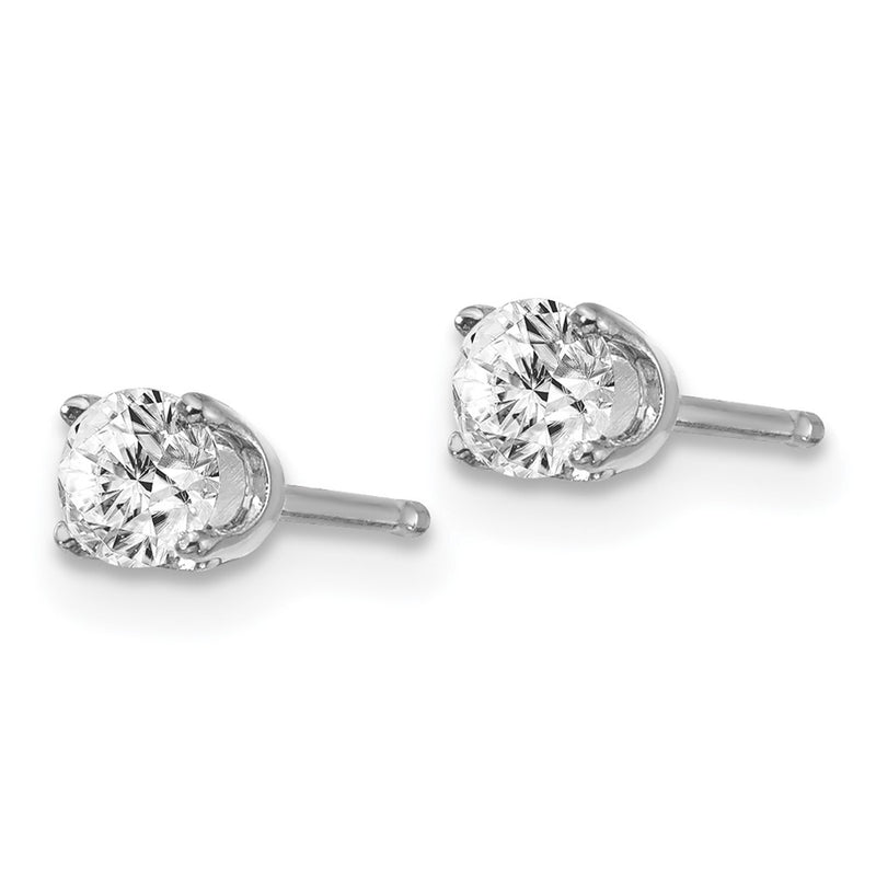 14kw .40ct I2 K L Diamond Stud Push on Post Earrings