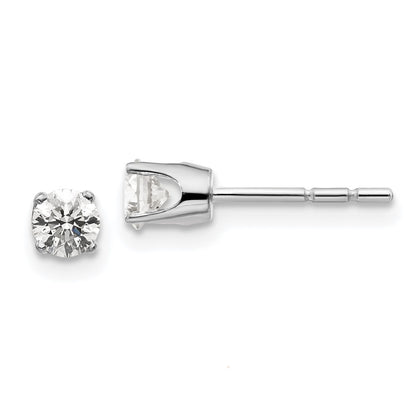 14kw .40ct I2 K L Diamond Stud Push on Post Earrings