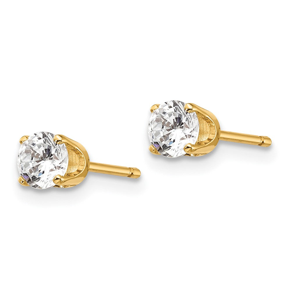 14ky .50ct. I2 K L Diamond Stud Push on Post Earrings