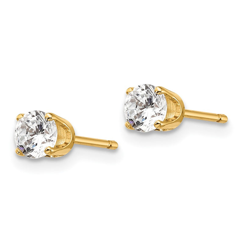 14ky .50ct. I2 K L Diamond Stud Push on Post Earrings