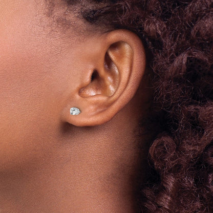 14kw .50ct I2 K L Diamond Stud Push on Post Earrings