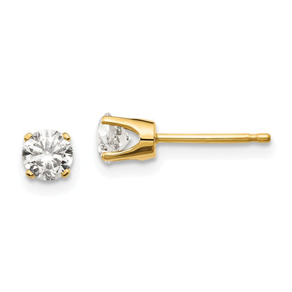 14ky .60ct. I2 K L Diamond Stud Push on Post Earrings