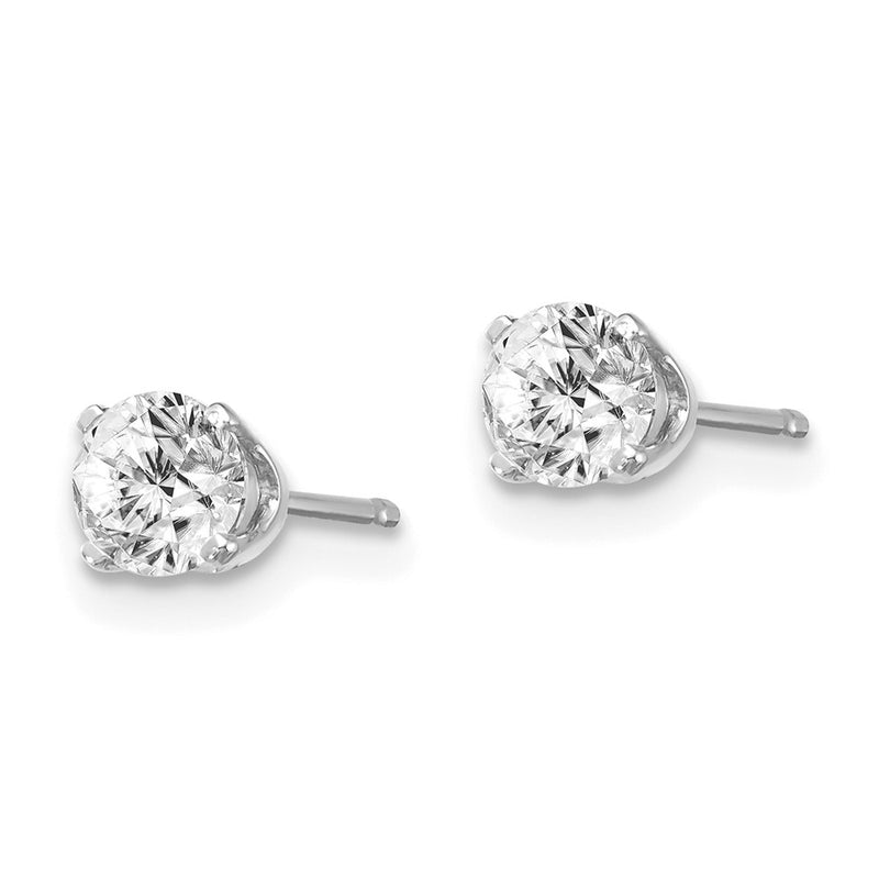 14kw .60ct I2 K L Diamond Stud Push on Post Earrings