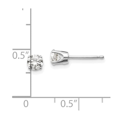 14kw .60ct I1 J K Diamond Stud Push on Post Earrings