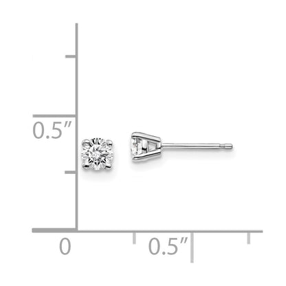 14kw .30ct I1 J K Diamond Stud Push on Post Earrings