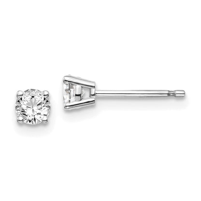 14kw .40ct I1 J K Diamond Stud Push on Post Earrings