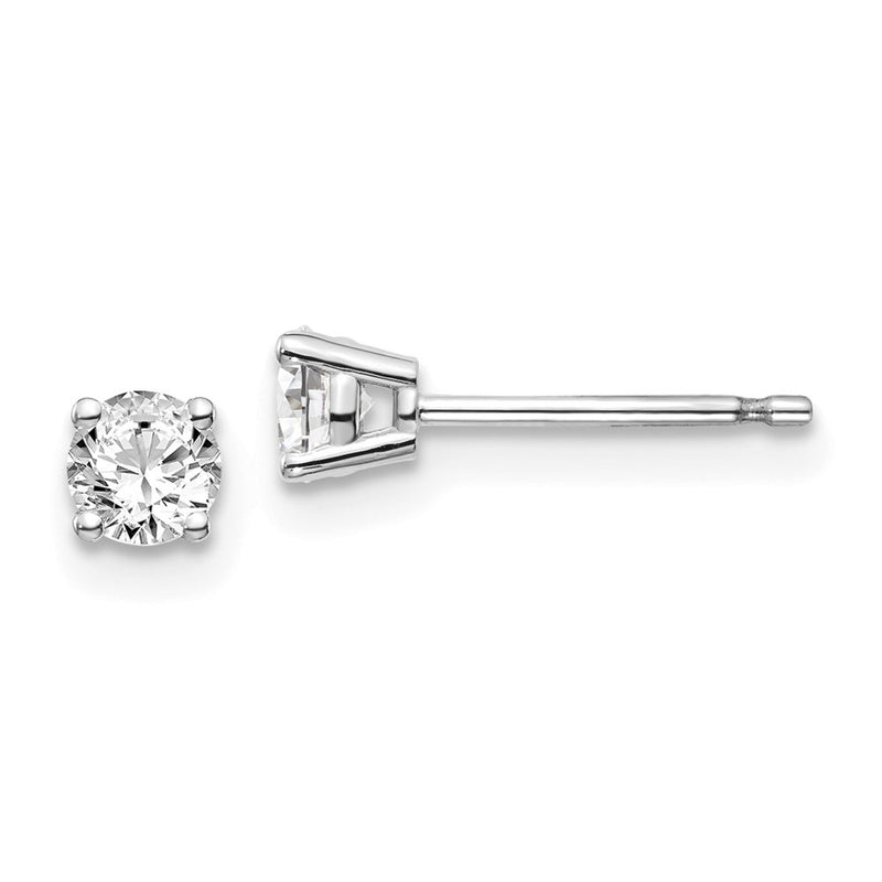 14kw .40ct I1 J K Diamond Stud Push on Post Earrings