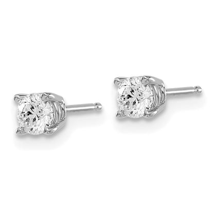14kw .50ct I1 J K Diamond Stud Push on Post Earrings