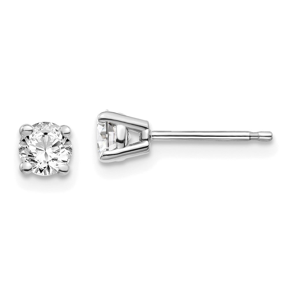 14kw .50ct I1 J K Diamond Stud Push on Post Earrings