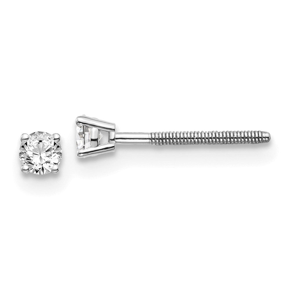 14kw .15ct VS2/SI1 G I Diamond Stud Thread on/off Post Earrings