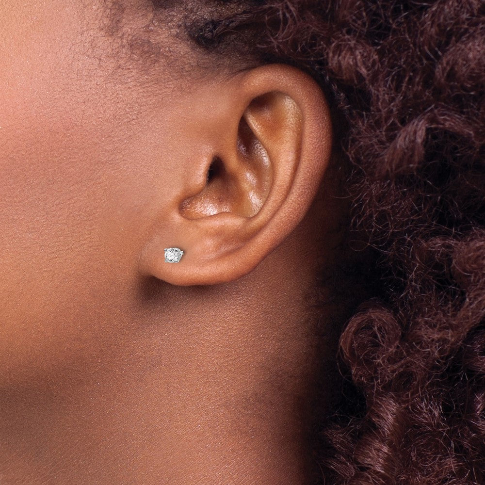 14kw .25ct VS2/SI1 G I Diamond Stud Thread on/off Post Earrings
