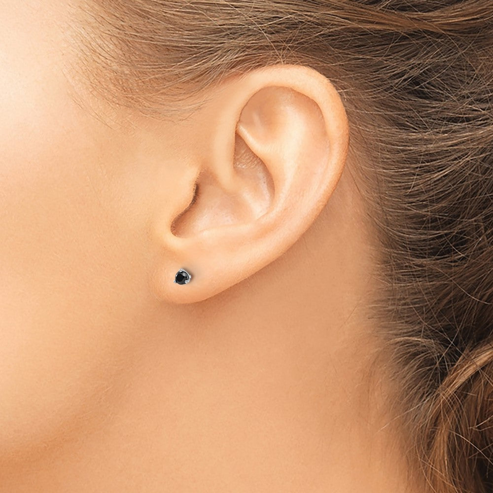 14k .25ct Black Diamond Stud Earrings
