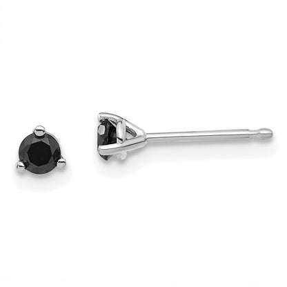 14k .25ct Black Diamond Stud Earrings