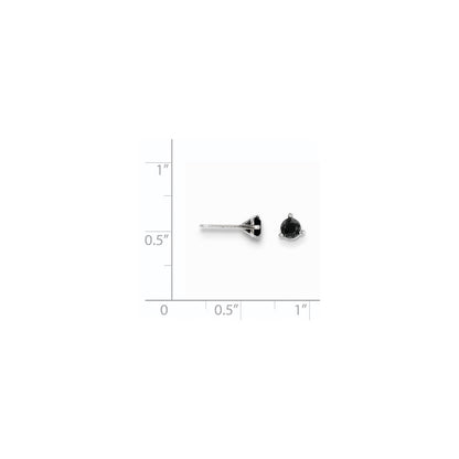 14k .40ct Black Diamond Stud Earrings