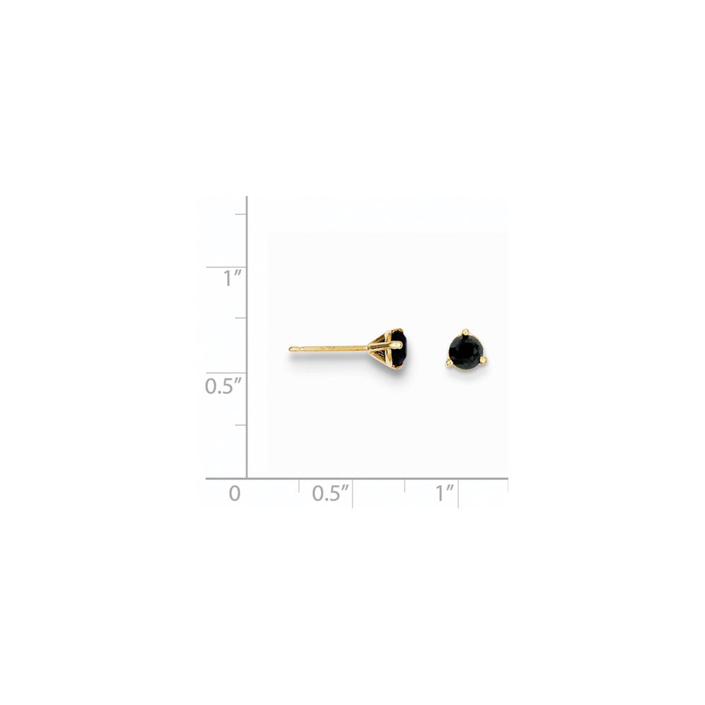 14k Black Diamond Stud Earrings