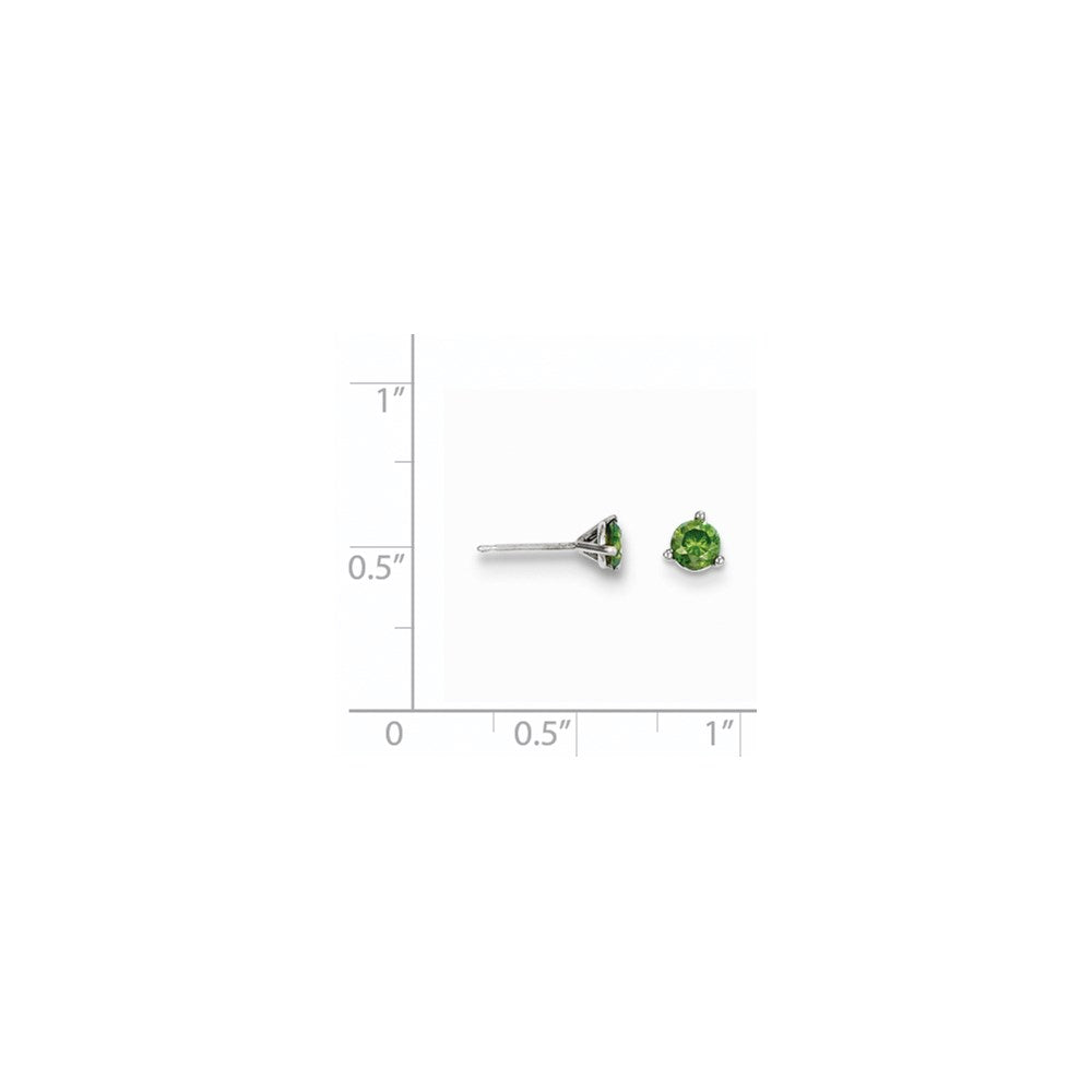 14k .40ct Green Diamond Stud Earrings