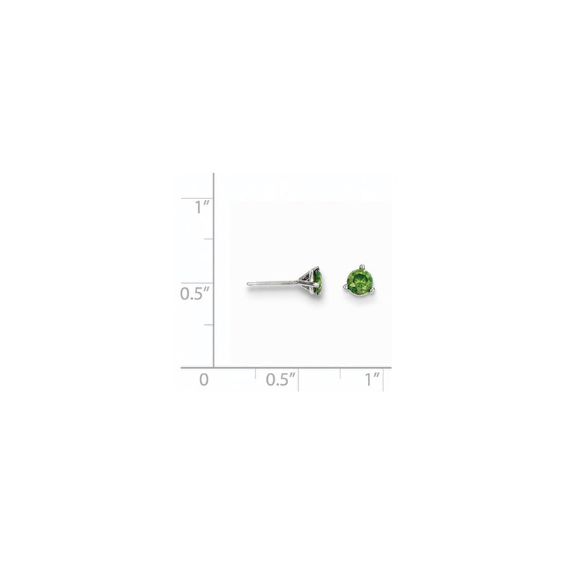 14k .40ct Green Diamond Stud Earrings