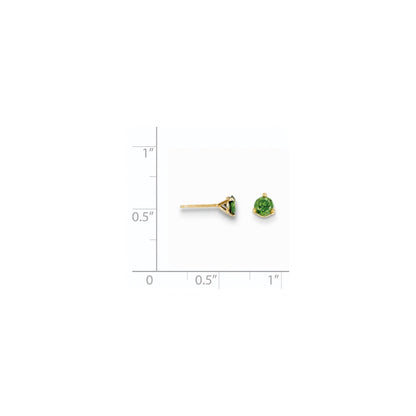 14k .50ct. Green Diamond Stud Earrings