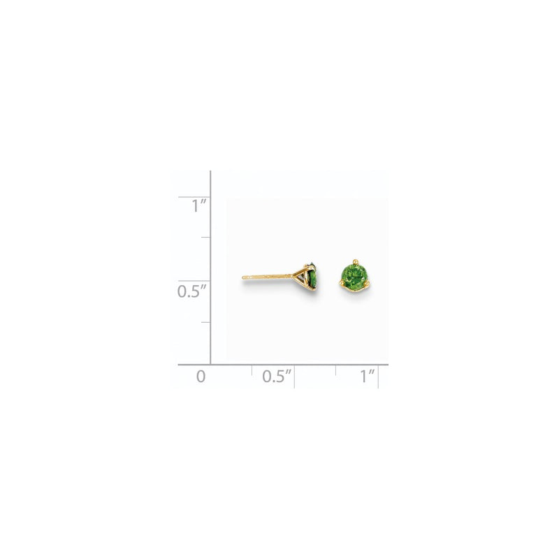 14k .50ct. Green Diamond Stud Earrings
