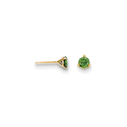 14k .50ct. Green Diamond Stud Earrings