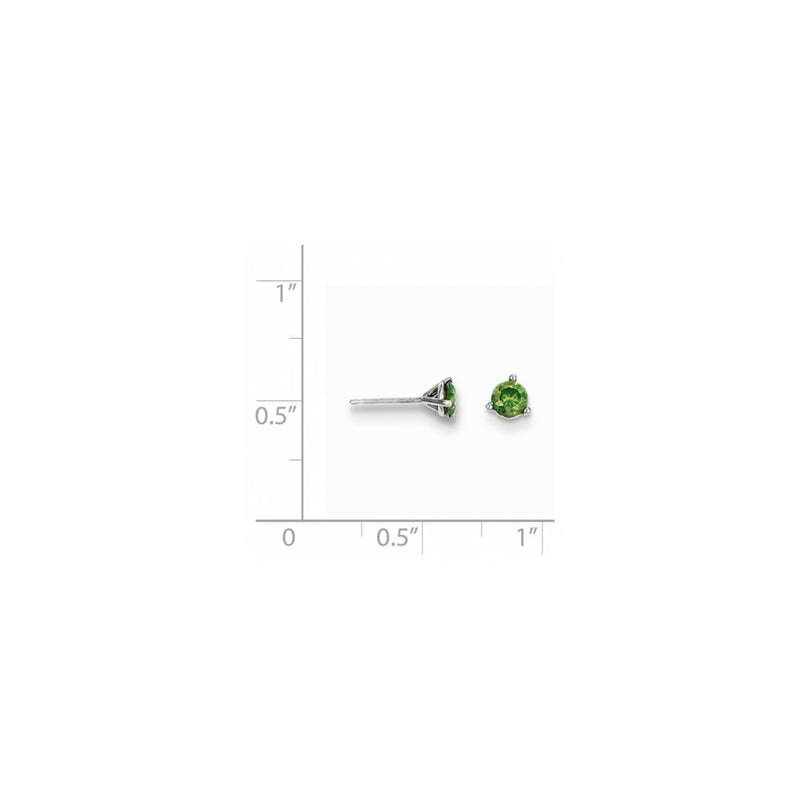 14k .50ct Green Diamond Stud Earrings