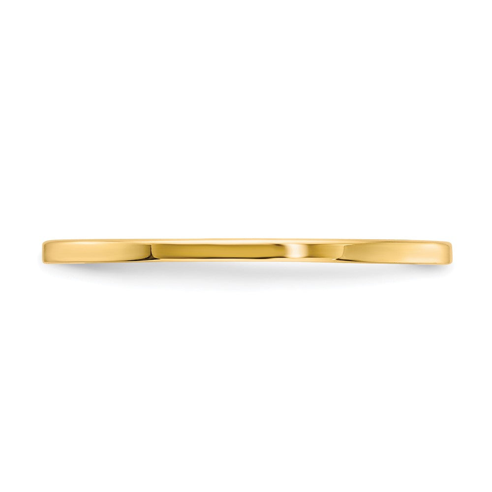 14K Yellow Gold Gold 1.2mm Flat Stackable Band