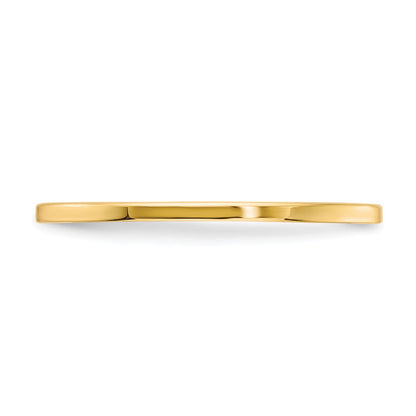 14K Yellow Gold Gold 1.2mm Flat Stackable Band