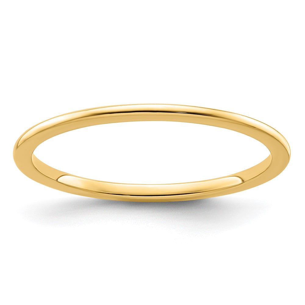 14K Yellow Gold Gold 1.2mm Half Round Stackable Band