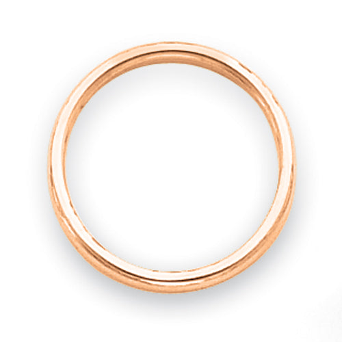 14K Rose Gold Polished 2mm Stackable Band