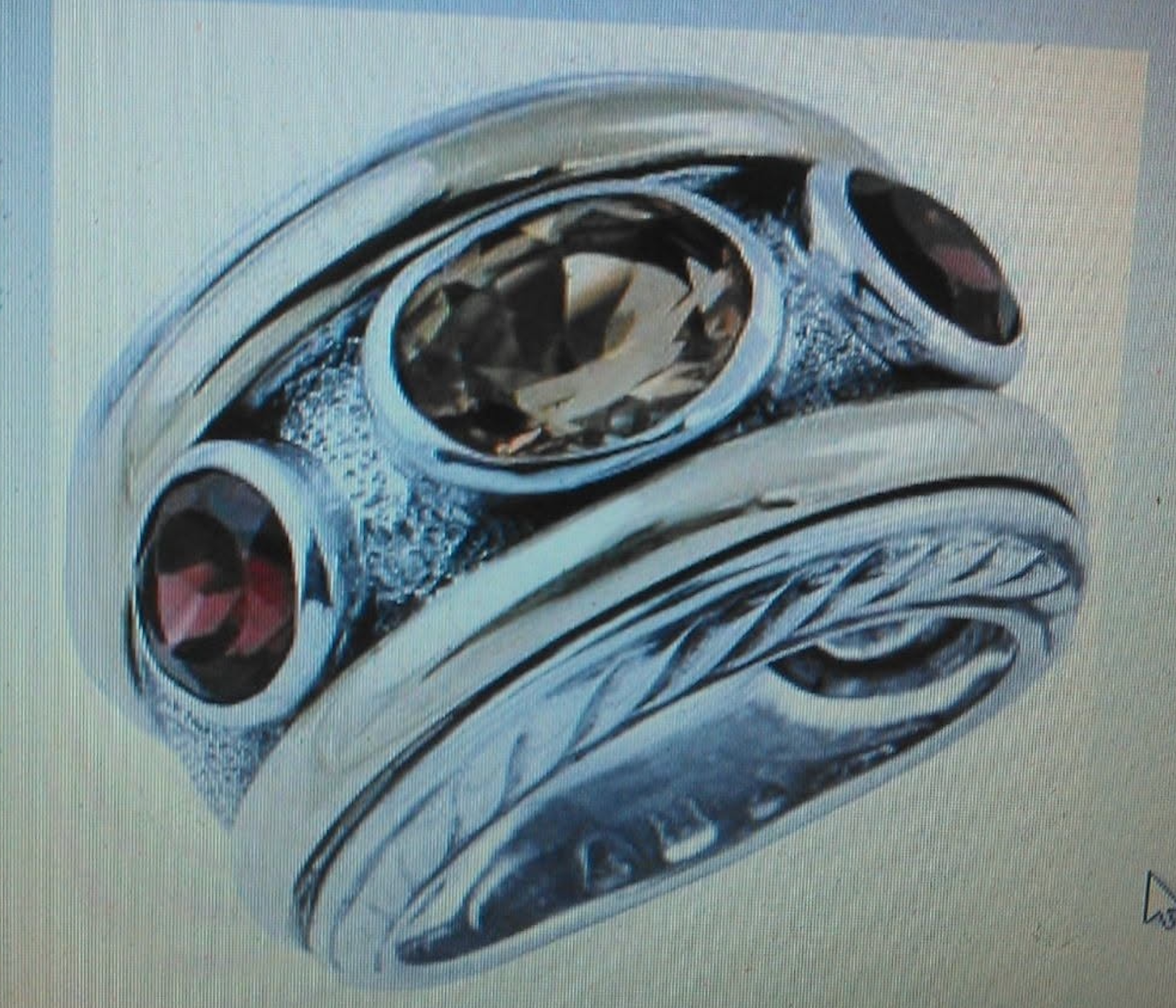 Custom Order Wayne Sullivan - 14K White Gold Emerald Ring