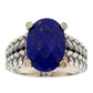 Custom Order - 14k White Gold 12mm Pear Cut Blue Topaz A Real Diamond ring