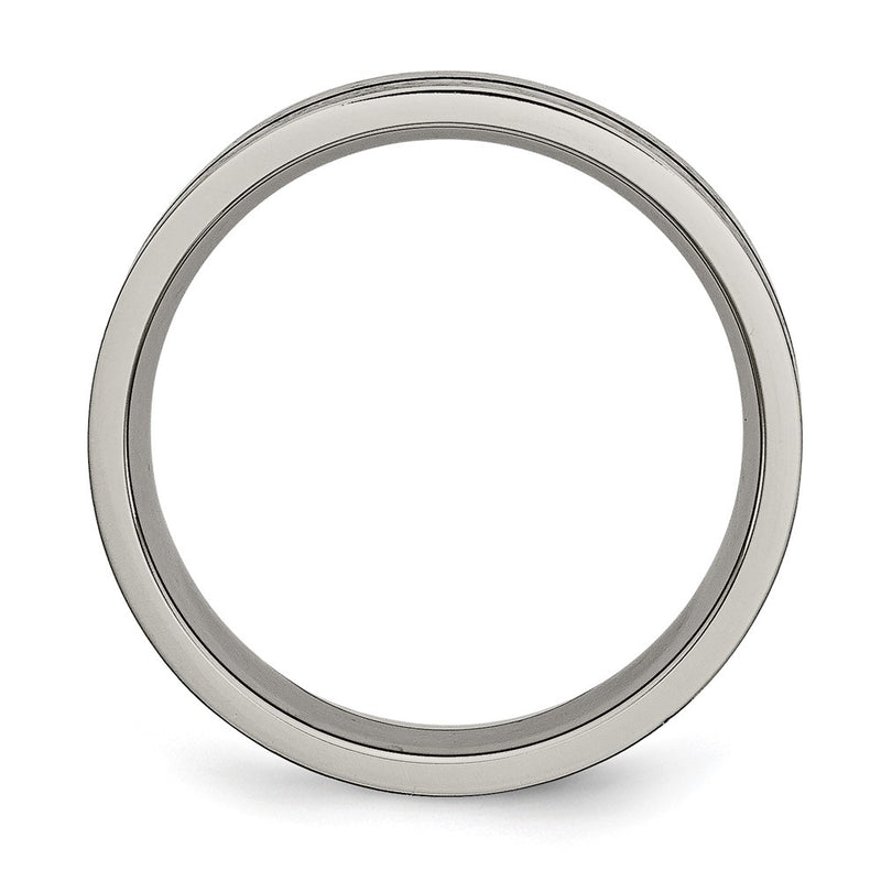 Titanium Black Enamel 6mm Brushed Band